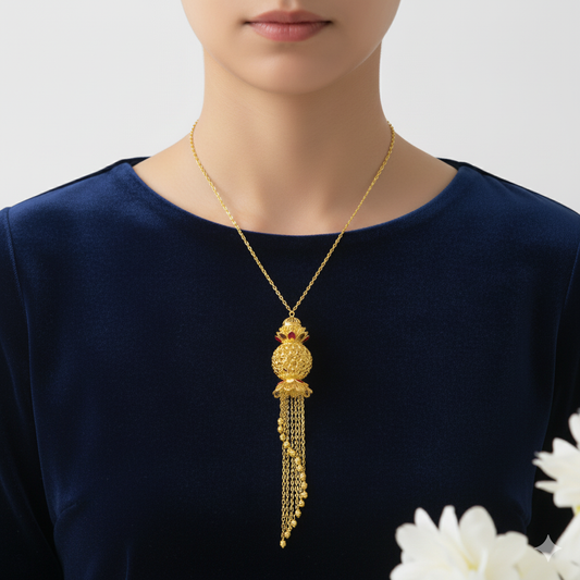 Amira Filigree Gold Necklace