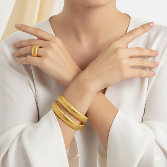 Royal Facet Gold Set 21K