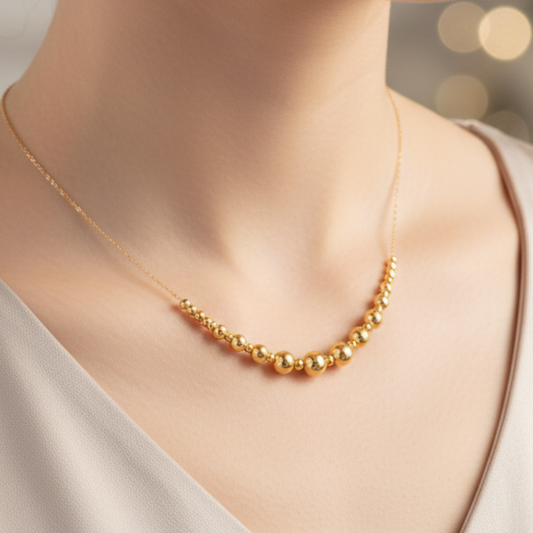 Minimal Luxe Gold Necklace 18K