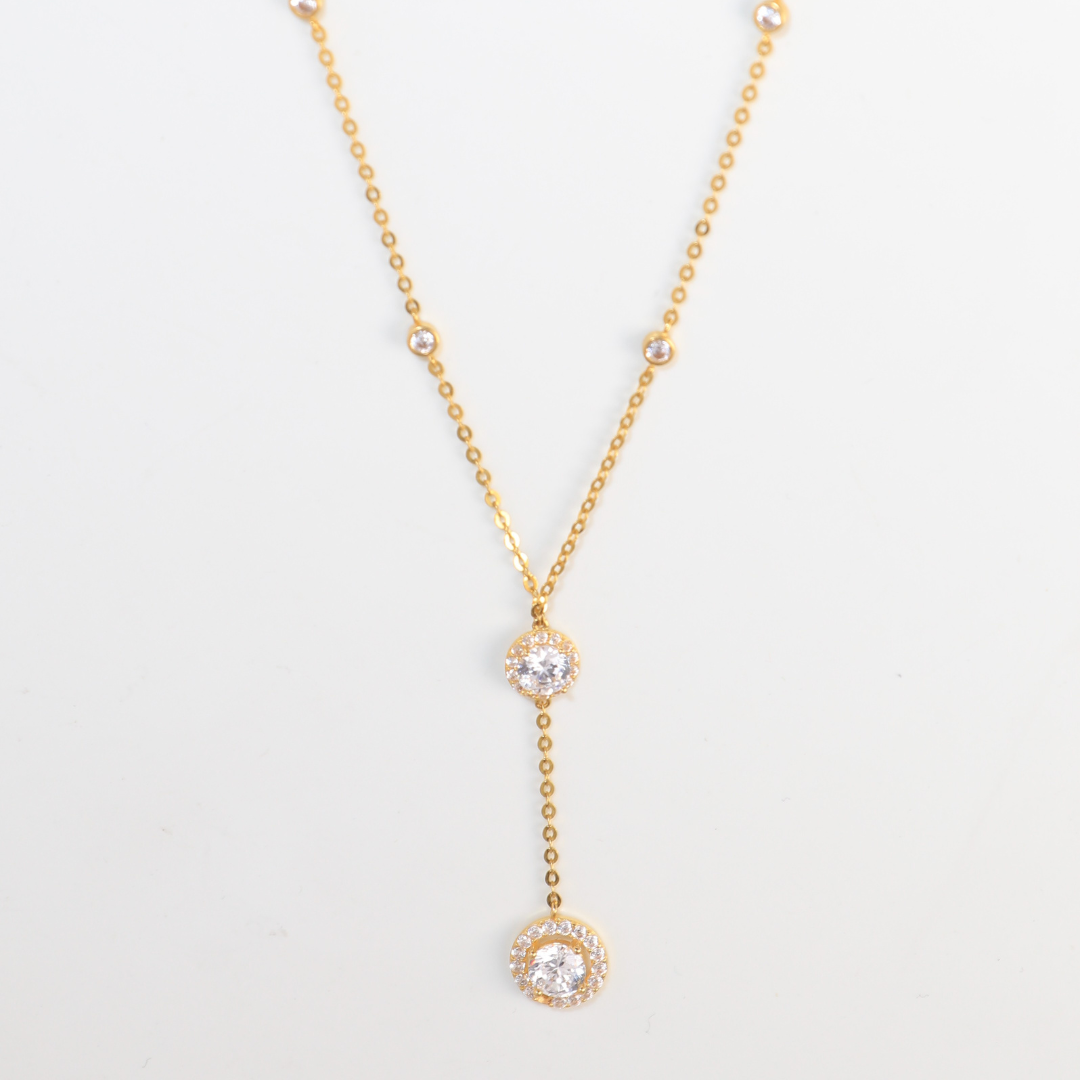 Celeste Diamond Drop Necklace