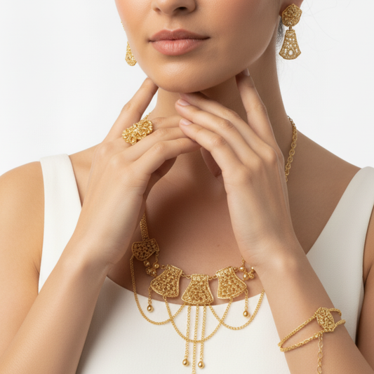 Majestic Fan Droplets Set - 21k