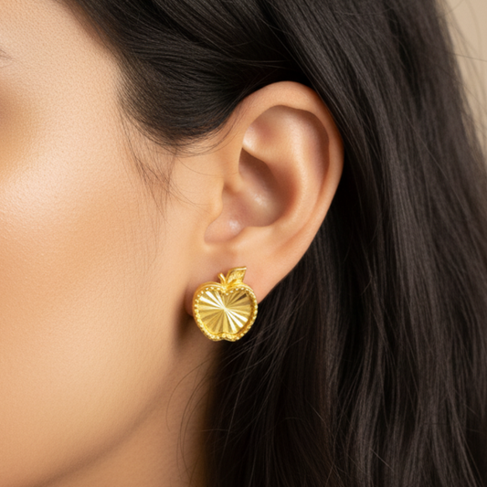Golden Apple Glow Earrings