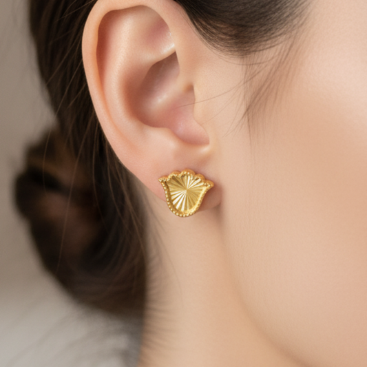 Sunpetal Elegance Earrings 21K