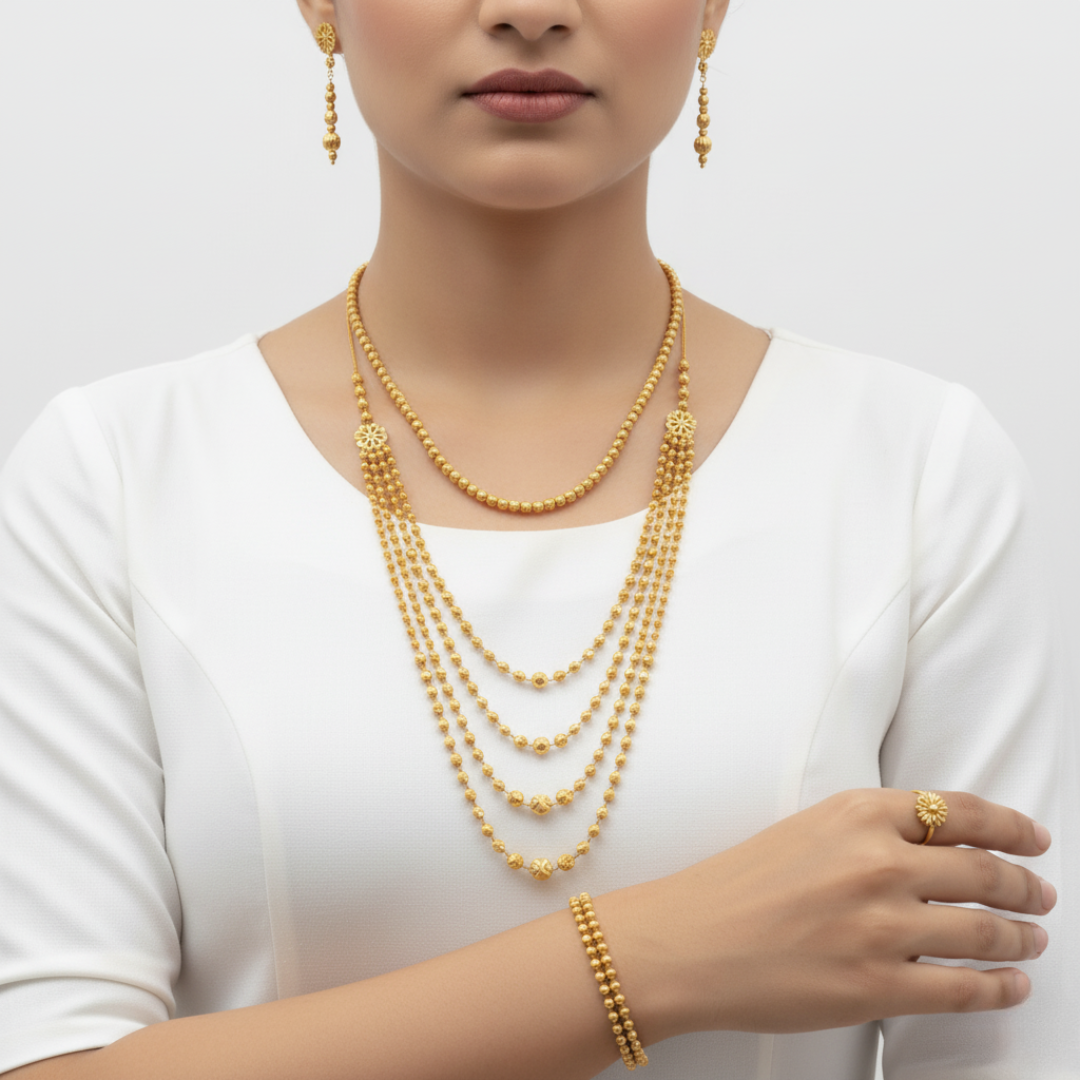 Queen’s Regal Beadfall Collection - 21k